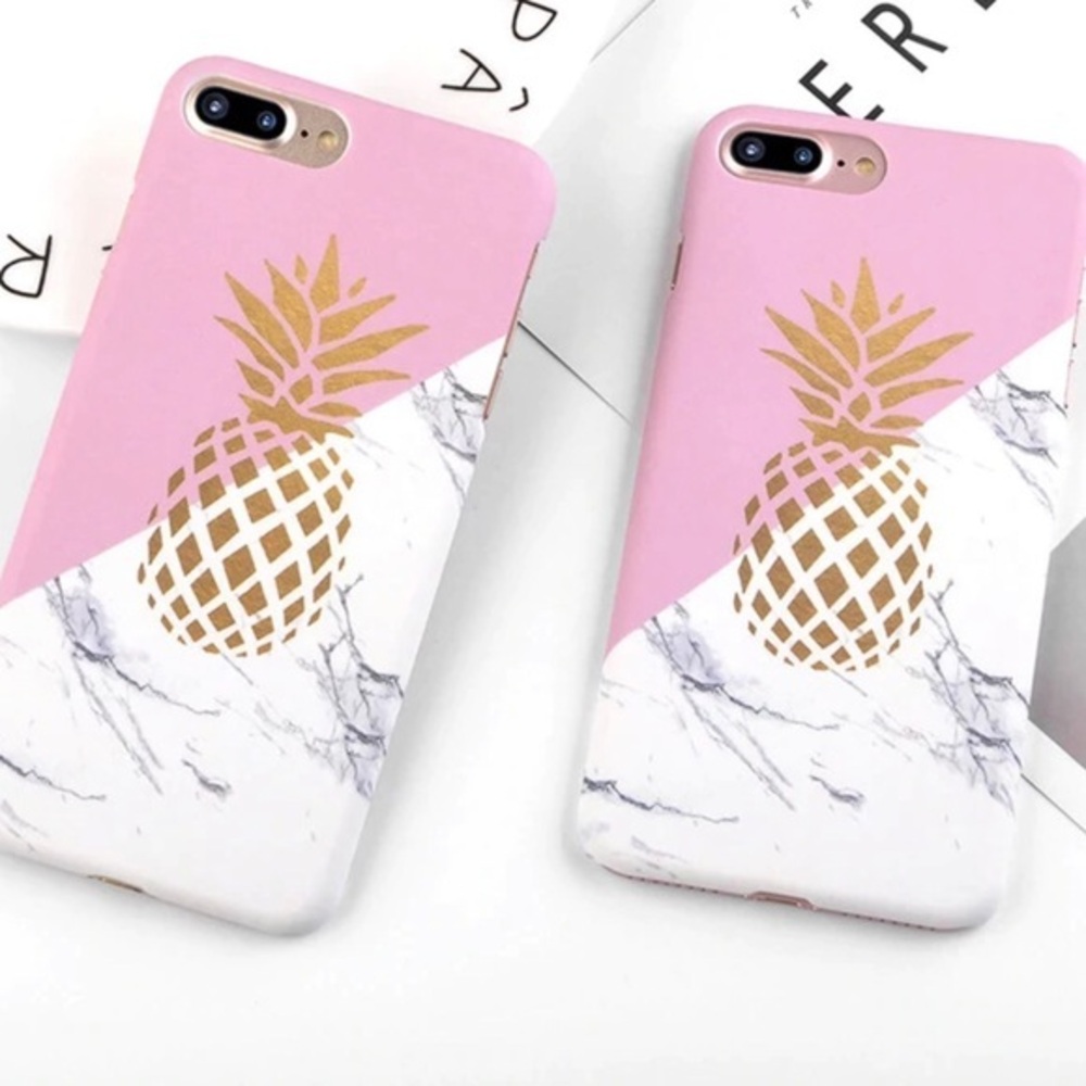 Pineapple Phone Case | iPhone 7 8 Plus Pink Gold
